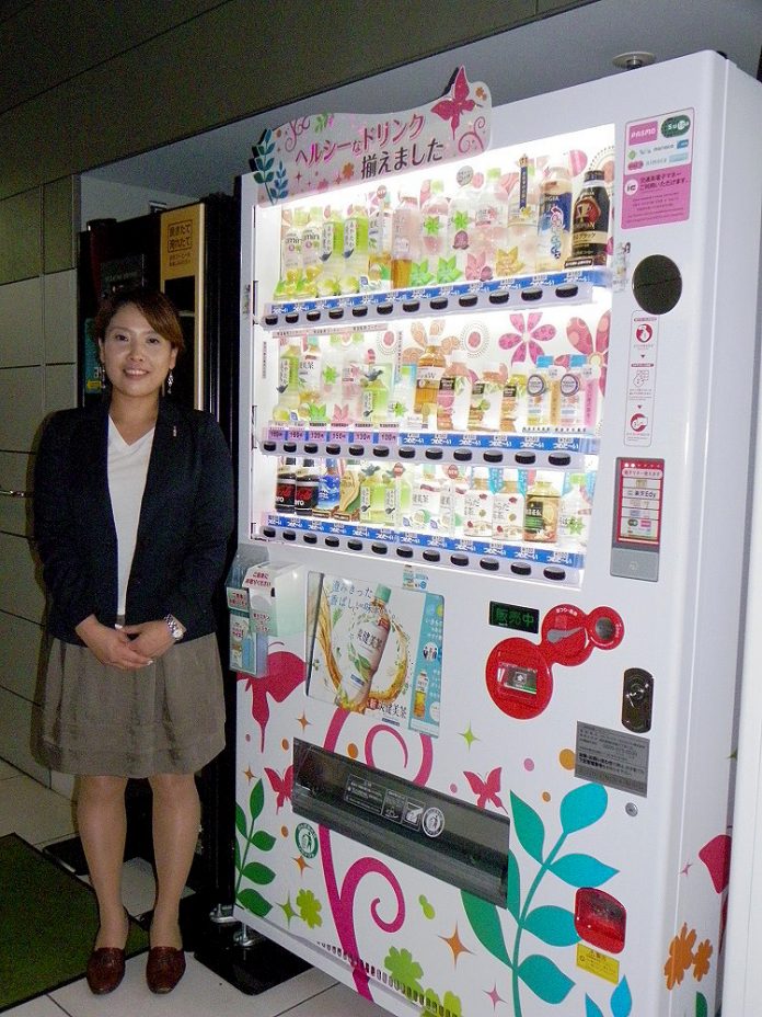 コカ・コーライーストジャパン 女性向け自販機