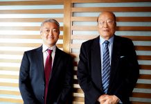 サン・メイド社 内藤副社長（左）とタント 田川社長