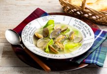 ヤマキの成長戦略 価値訴求を継続強化 かつお節・だし需要創造へ あさりと春キャベツの白だしスープ(「割烹白だし」使用)― ヤマキ