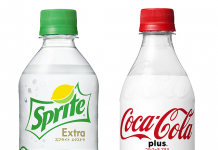 コカ・コーラシステム トクホ炭酸飲料に勢い 「スプライト」で二の矢 「スプライト エクストラ」㊧と「コカコーラ・プラス」