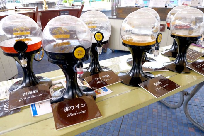 西武池袋本店で用意された酒類