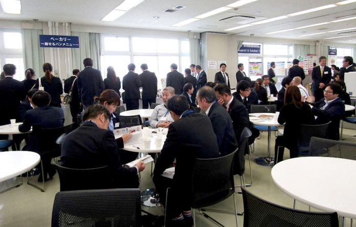 商談会の様子（西宮工場で-２０１７年秋の業務用商談会 伊藤ハム）