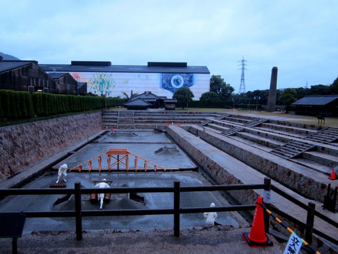 雨天の塩田公園（第２６回塩田まつり 塩と暮らしを結ぶ運動）