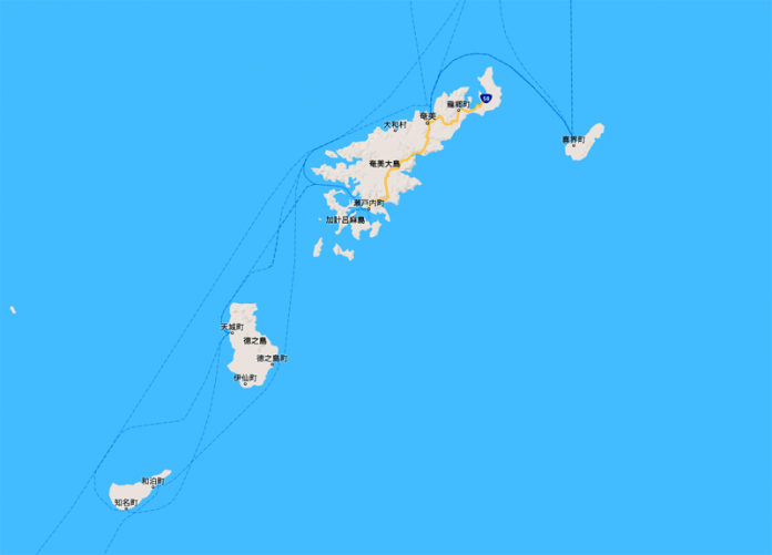 奄美糖業の歴史 薩摩藩による砂糖増産政策（写真地図google mapより）