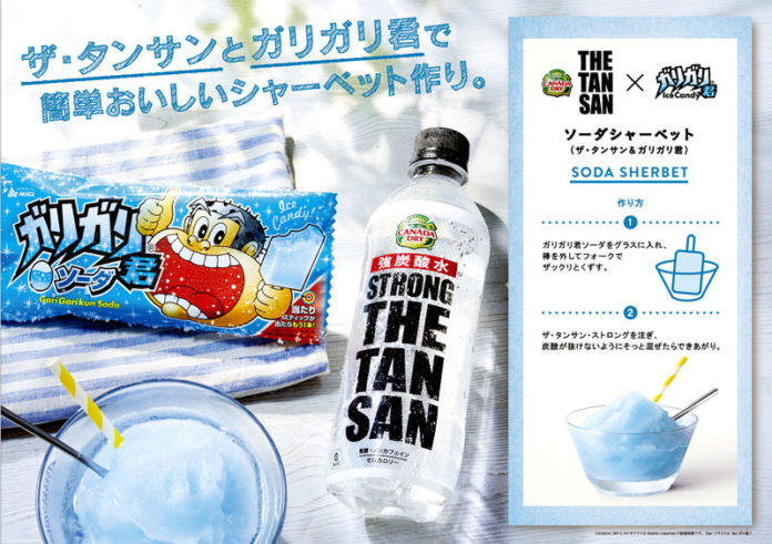ザ・タンサン＆ガリガリ君 ソーダシャーベット カナダドライ 無糖強炭酸水