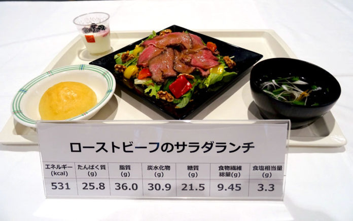 本社社員食堂の健康メニュー（味の素）