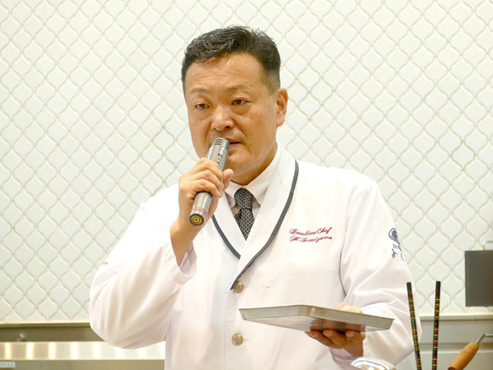 「よし邑」 冨澤浩一総料理長（ヤマサ醤油 第三回メニュー提案会）