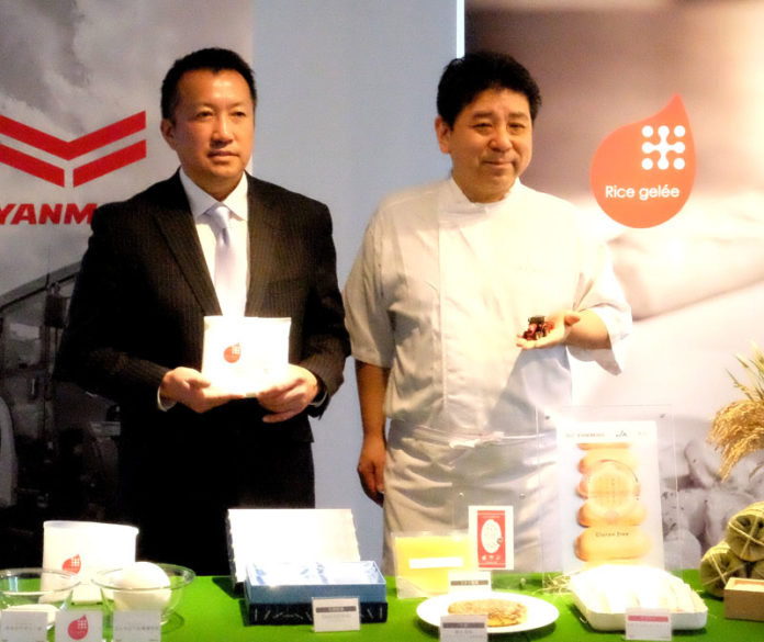 橋本康治社長㊧（ヤンマーアグリイノベーション）と下村浩司シェフ（エディション・コウジ・シモムラ）