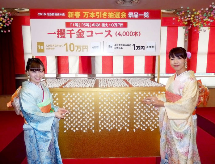 名鉄百貨店本店 新春 万本引き抽選会