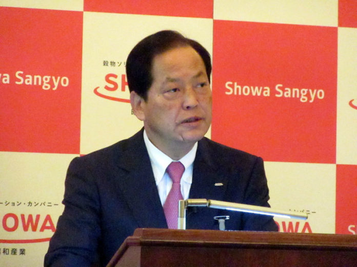 新妻一彦社長（昭和産業）