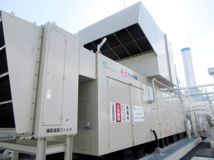 最新鋭のガスタービン発電機（日清オイリオグループ 名古屋工場）
