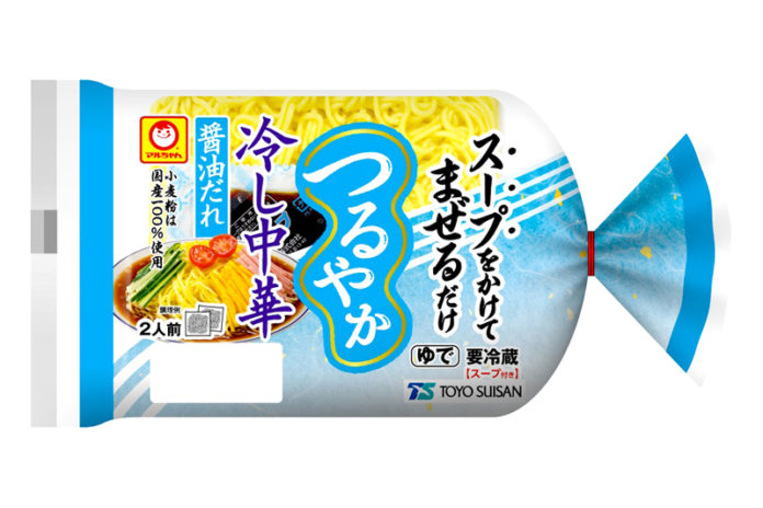 「つるやか 冷し中華 醤油だれ 2人前」（東洋水産）