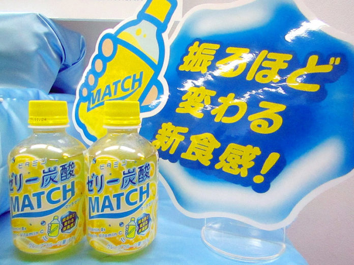 業界初のゼリー炭酸飲料「マッチゼリー」（２６０㎖ＰＥＴ）（大塚食品）