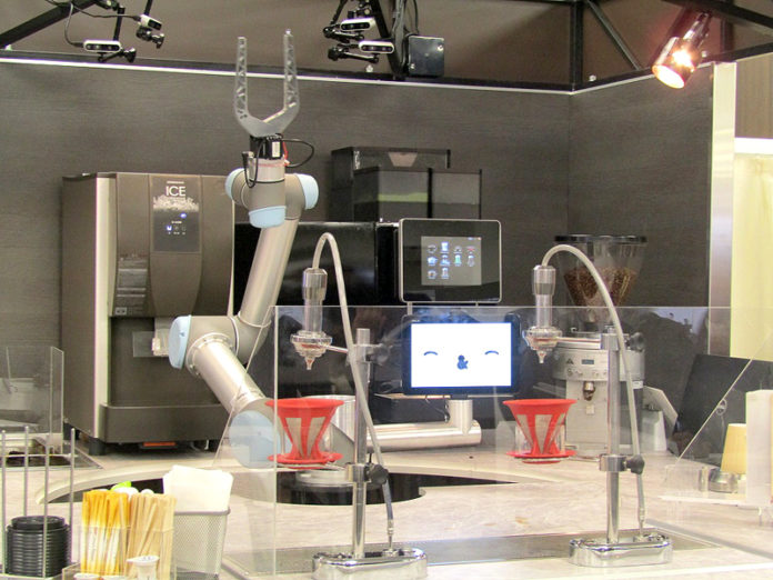 カフェロボット「＆robot café system by UCC