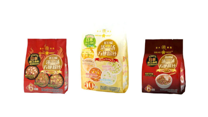 アソート２種と担々風味の詰め合わせ１種を発売（ ひかり味噌／龍大食品集団有限公司）