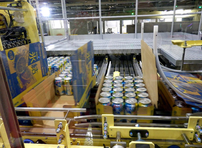 新たに稼働したＲＴＤ製造ライン（キリンビール名古屋工場）