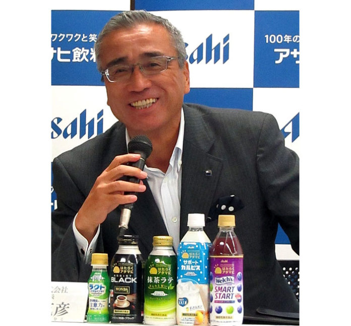 岸上克彦社長（アサヒ飲料）