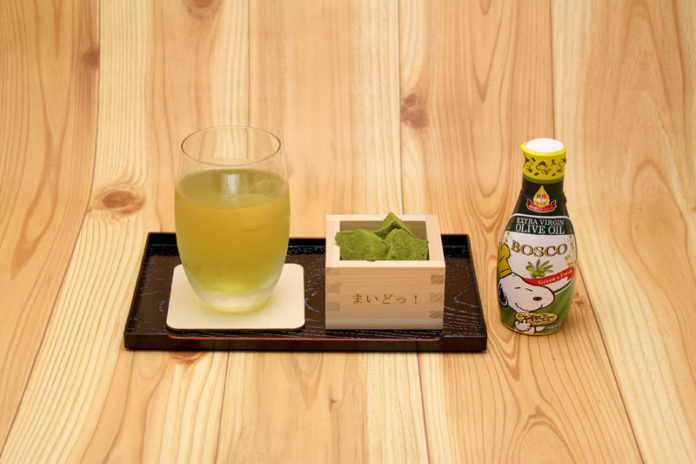 「早月先生の手土産×宇佐美研究員の水出し宇治茶withオリーブオイル」（科捜研の女×かけるオイルカフェ）