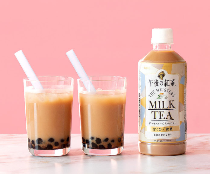 「午後の紅茶 ザ・マイスターズ ミルクティー」を使ったタピオカミルクティー（キリンビバレッジ）