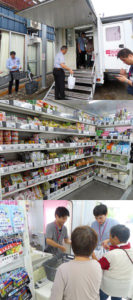 16日、移動販売の様子(イオン)