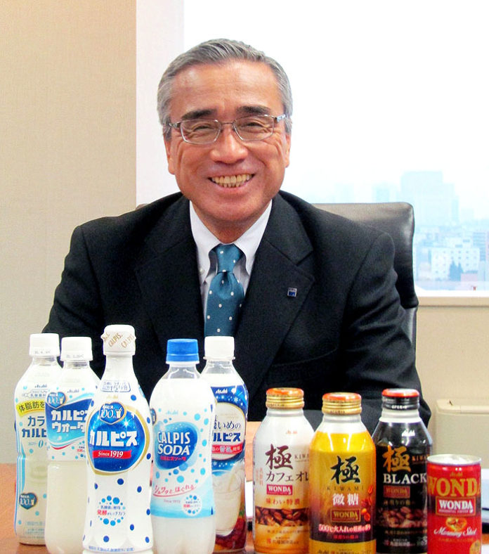 アサヒ飲料の岸上克彦社長