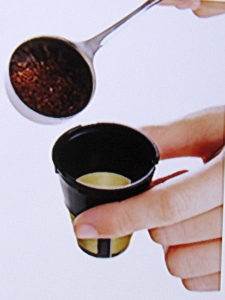 レギュラーコーヒー(粉)用の専用フィルター(ドリップポッドDP3)