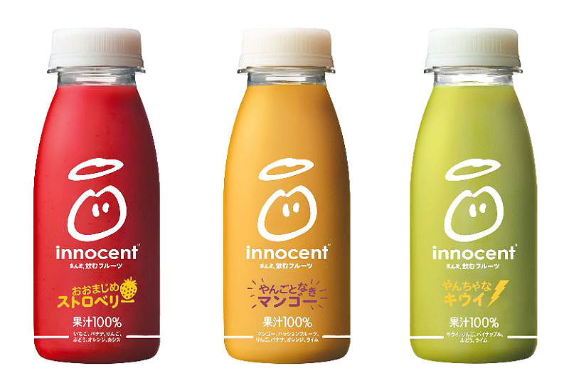 欧州No.1スムージー「イノセント」 野菜・果汁から果汁一本の品揃えに転換