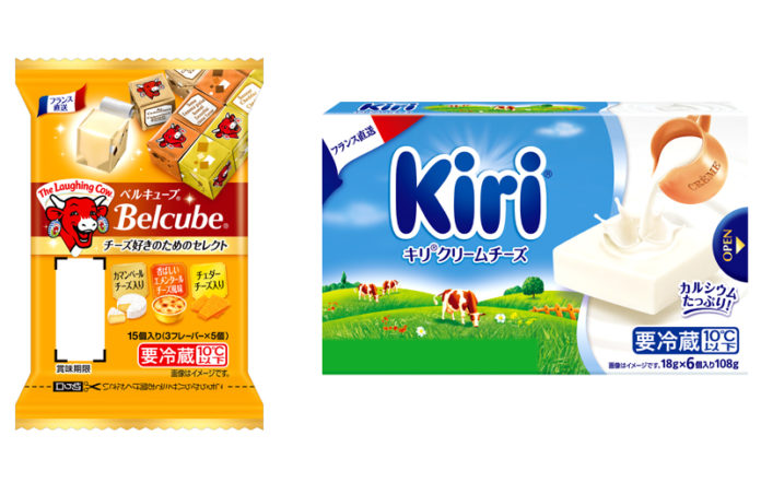 「ベルキューブ」㊧と「キリポーション　6P」（伊藤ハム）