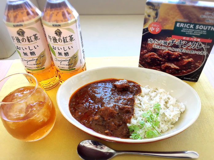 ｢午後の紅茶おいしい無糖｣（キリンビバレッジ）とS&Bカレー（ヱスビー食品）の相性をアピール