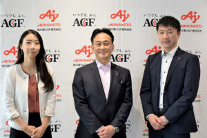 左から瀧川直美氏、竹内秀樹氏、古賀大三郎氏(味の素AGF)