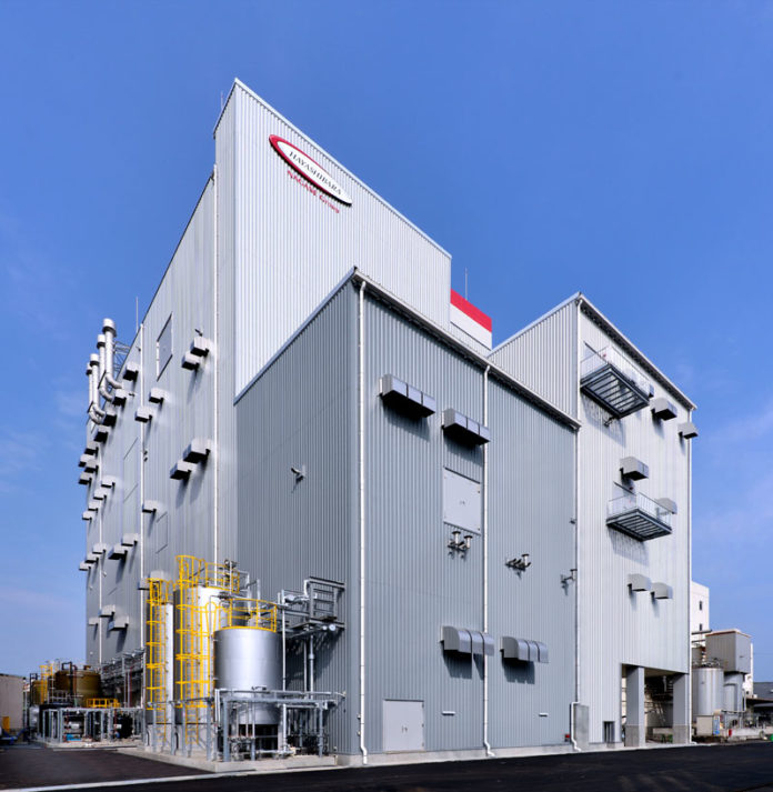 岡山第二工場に竣工した新棟（林原）