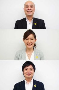 (上から)田中正登志氏、阿部祐美子氏、折原拓朗氏(キーコーヒー)