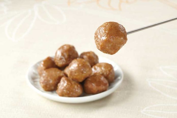 そのまますぐに食べられるソースなしタイプ（朝ミートボールあっさり塩味／石井食品）