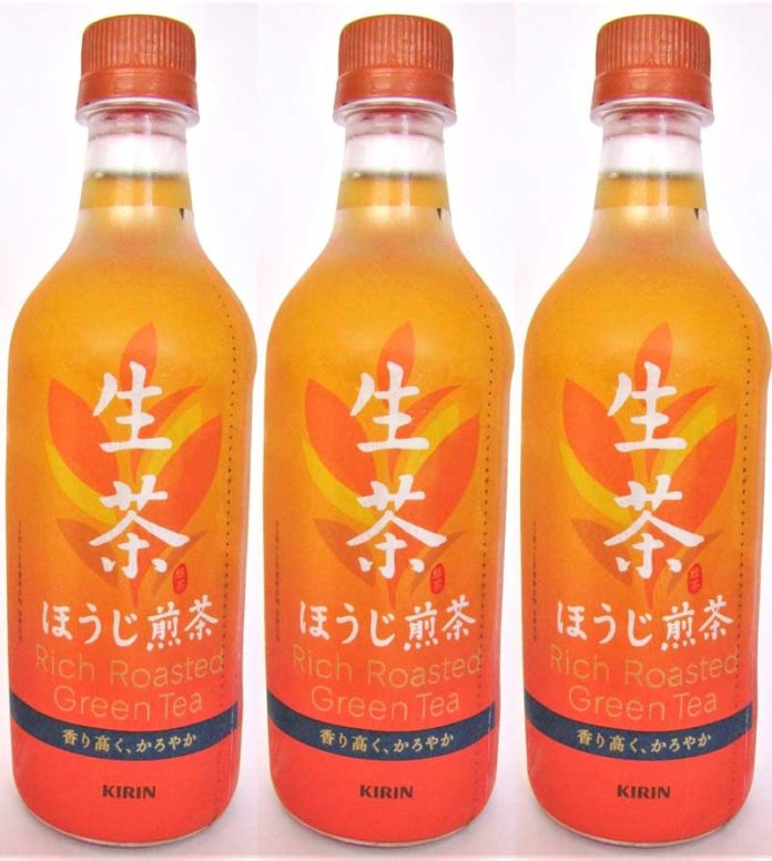 「生茶 ほうじ煎茶」（キリンビバレッジ）525㎖PET。600㎖PET（コンビニ専用）と280㎖PETもラインアップ