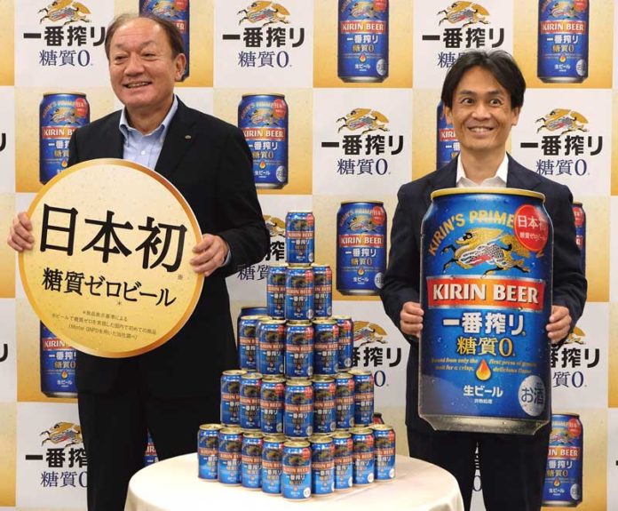 布施孝之社長㊧と山形光晴部長（キリンビール）