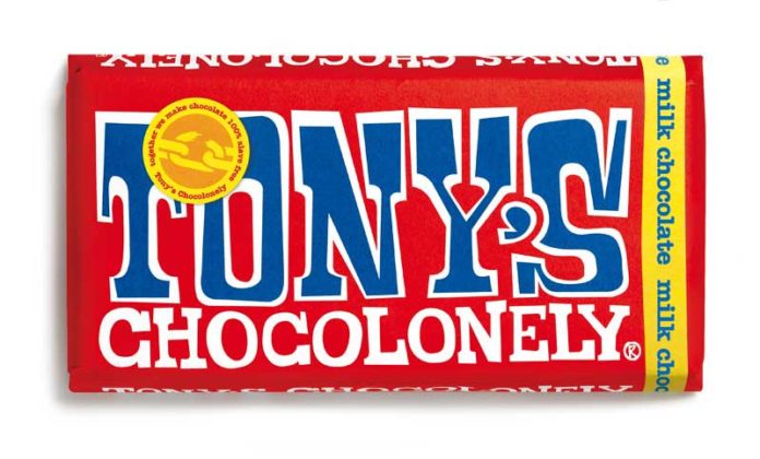 「トニーズ・チョコロンリーミルクチョコレート」（180ｇ、希望小売750円）（国分グループ本社）
