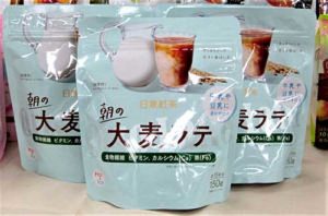 「朝の大麦ラテ」(日東紅茶)