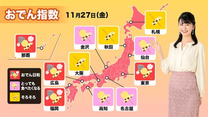 おでん指数 ウェザーニュース