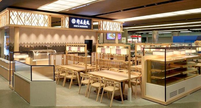 ロンドンに出店したうどん店「杵屋麦丸」（KINEYA UK）