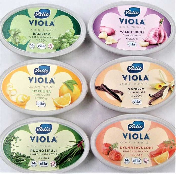 フィンランド産｢Viola（ヴィオラ）｣ブランドのクリームチーズ6フレーバー（エム・シー・フーズ）