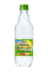 「サントリー天然水スパークリング 贅沢しぼり グレープフルーツ」(サントリー食品インターナショナル)