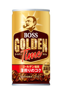 ショート缶の新商品「ボス ゴールデンタイム」(サントリー食品インターナショナル)