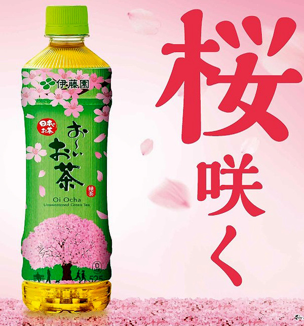桜満開の「お～いお茶」で日本の四季を（わたしの街の未来の桜プロジェクト）