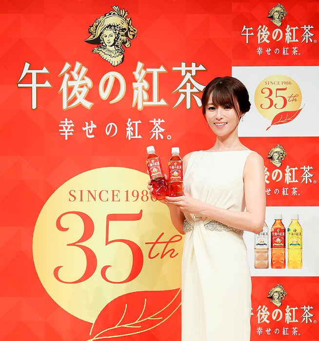 「午後の紅茶」（キリンビバレッジ）発売35周年ブランドアンバサダーに就任した深田恭子さん