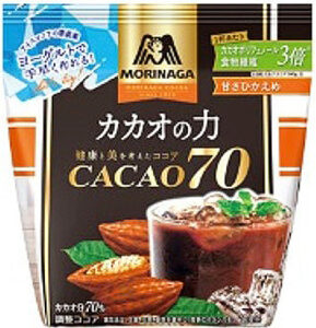 春夏向けパッケージに刷新「カカオの力〈cacao70〉」（森永製菓）