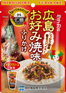 トモちゃんが登場する「広島ふりかけシリーズ」(田中食品)