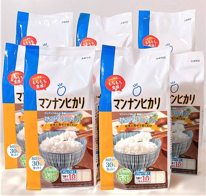 大塚食品 マンナンヒカリ スティックタイプ 525g (75g x 7袋)