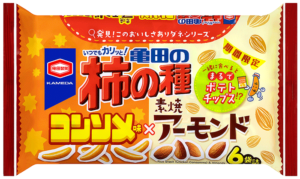 ポテトチップス味の柿の種が食べたいとの声から生まれたコンソメ味×アーモンドマツコも絶賛亀田の柿の種コンソメ味×アーモンド 食品新聞 WEB版食品新聞社 「ポテトチップス味の柿の種が食べたい」との声から生まれた「コンソメ味×アーモンド」。マツコも絶賛(亀田の柿の種コンソメ味×アーモンド) - 食品新聞 WEB版(食品新聞社)