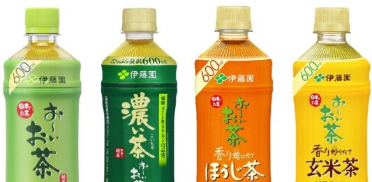 600mlに増量した「お～いお茶」の飲料基幹アイテム4品「緑茶」（本体）「濃い茶」「ほうじ茶」「玄米茶」