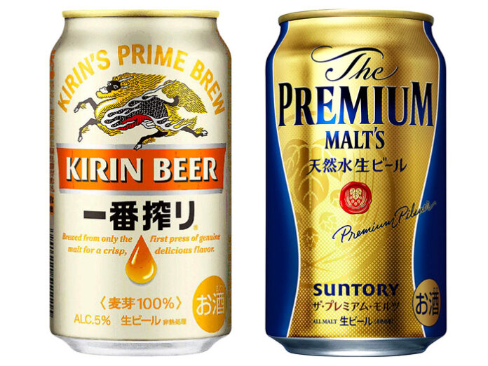 キリン「一番搾り生ビール」とサントリー「ザ・プレミアム・モルツ」